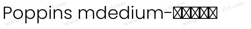 Poppins mdedium字体转换